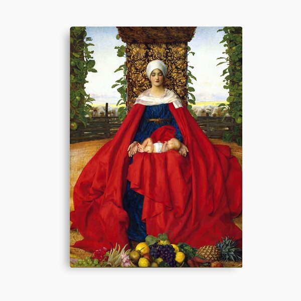 Item preview, Our Lady of the Fruits of the Earth - Frank Cadogan Cowper designed and sold by forgottenbeauty.