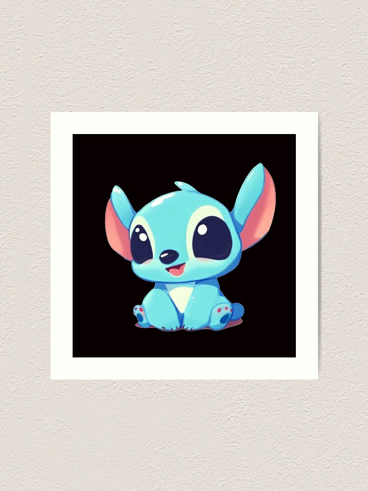 Cute Stitch  Art Print for Sale by FalChi