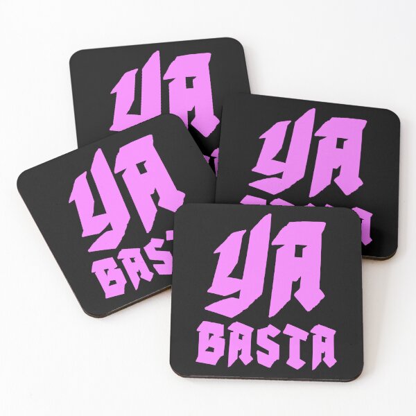 Item preview, YA BASTA - ENOUGH IS ENOUGH. SQUARE. PINK. designed and sold by 5hertz.
