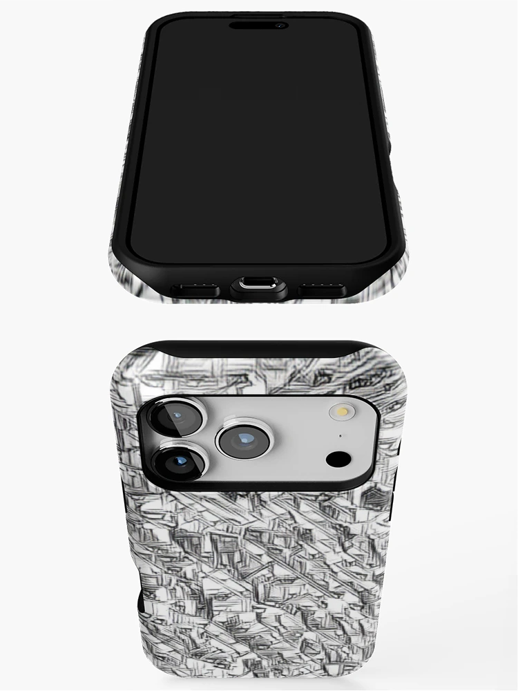 Thumbnail 3 of 4, iPhone Case, White Rocks Pattern designed and sold by Image-Prints.