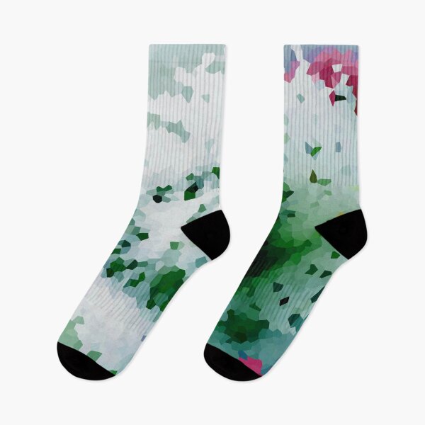 Item preview, Galaxy of Floral Petals Rotating in the Night Crystalized Green Purple designed and sold by deniselynnimage.