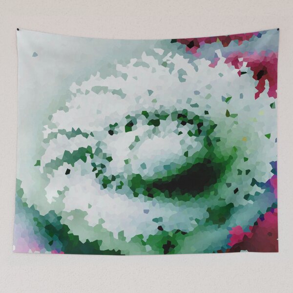 Item preview, Galaxy of Floral Petals Rotating in the Night Crystalized Green Purple designed and sold by deniselynnimage.