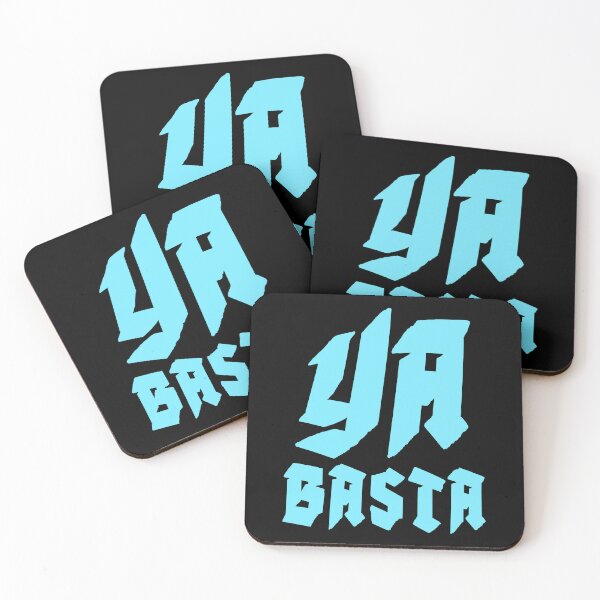Item preview, YA BASTA - ENOUGH IS ENOUGH. SQUARE. BLUE. designed and sold by 5hertz.