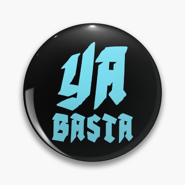 Item preview, YA BASTA - ENOUGH IS ENOUGH. SQUARE. BLUE. designed and sold by 5hertz.