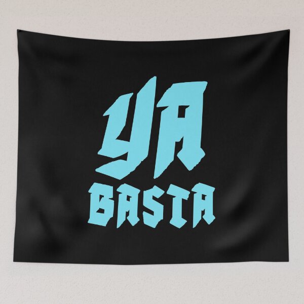 Item preview, YA BASTA - ENOUGH IS ENOUGH. SQUARE. BLUE. designed and sold by 5hertz.