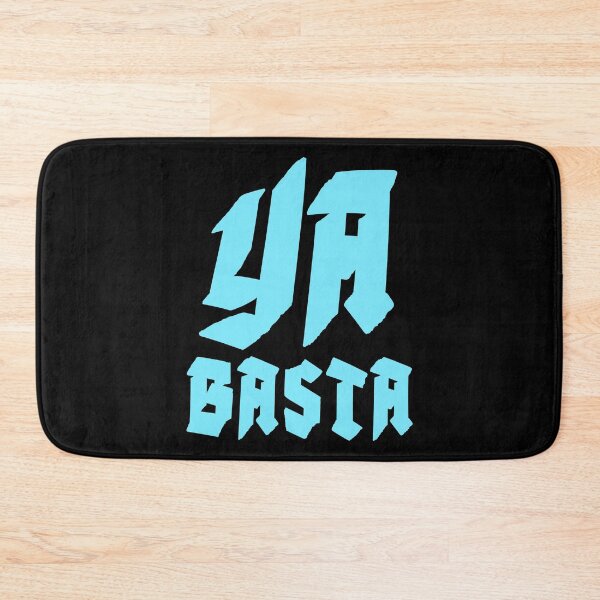 Item preview, YA BASTA - ENOUGH IS ENOUGH. SQUARE. BLUE. designed and sold by 5hertz.