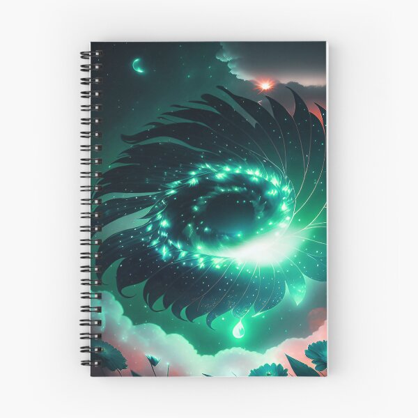 Item preview, Galaxy of Floral Petals Rotating in the Night Blue Green Red Highlights designed and sold by deniselynnimage.