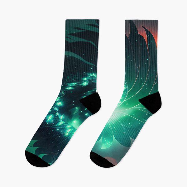 Item preview, Galaxy of Floral Petals Rotating in the Night Blue Green Red Highlights designed and sold by deniselynnimage.