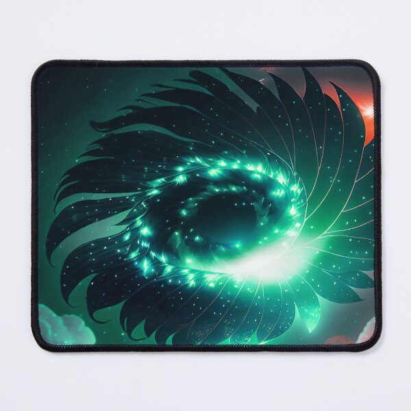 Item preview, Galaxy of Floral Petals Rotating in the Night Blue Green Red Highlights designed and sold by deniselynnimage.