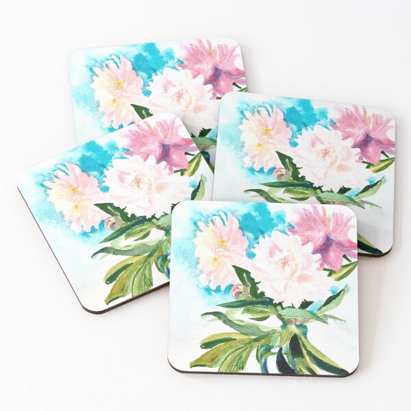 Item preview, Lovely peony flowers in vase designed and sold by DaryaGeft.