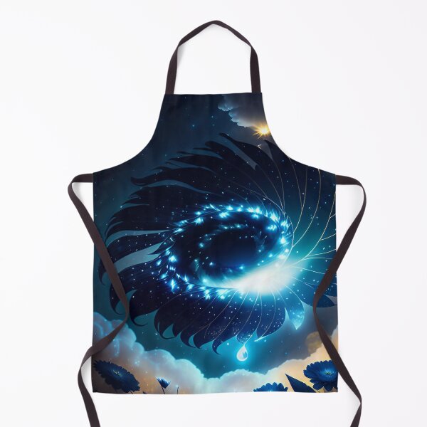 Item preview, Galaxy of Floral Petals Rotating in the Night Blue Yellow Highlights designed and sold by deniselynnimage.
