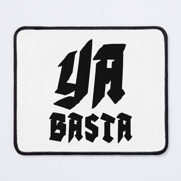 Item preview, YA BASTA - ENOUGH IS ENOUGH. SQUARE. BLACK. designed and sold by 5hertz.