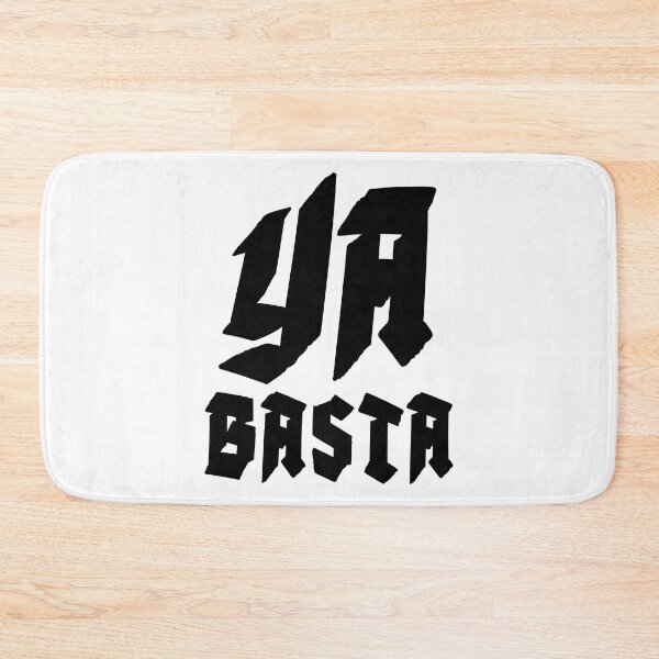 Item preview, YA BASTA - ENOUGH IS ENOUGH. SQUARE. BLACK. designed and sold by 5hertz.