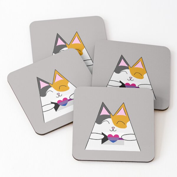 Item preview, Calico cat biromantic demisexual pride  designed and sold by kelseyca.