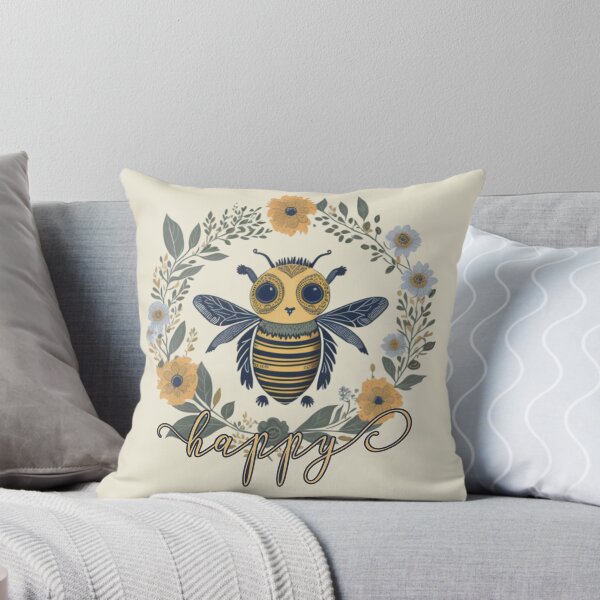 Item preview, Bee Happy - Watercolor Cute Bee designed and sold by AOCollections.