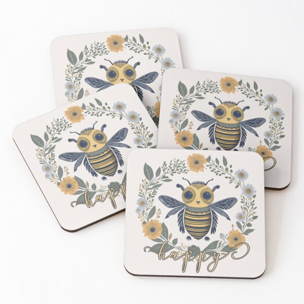 Item preview, Bee Happy - Watercolor Cute Bee designed and sold by AOCollections.