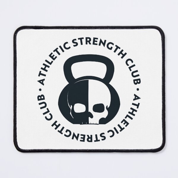 Item preview, Black Skull Kettlebell Logo Clear background designed and sold by rbadstein.