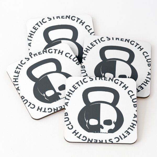 Item preview, Black Skull Kettlebell Logo Clear background designed and sold by rbadstein.