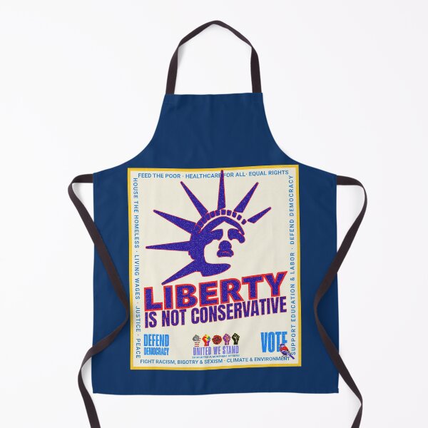 Item preview, PMD00971 Progressive Movement Designs patriotic American Liberty is Not Conservative design shows you support democracy for Progressives Democrats Independents Liberals designed and sold by ProgressiveLeft.
