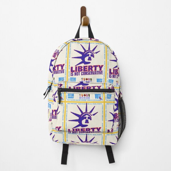 Item preview, PMD00971 Progressive Movement Designs patriotic American Liberty is Not Conservative design shows you support democracy for Progressives Democrats Independents Liberals designed and sold by ProgressiveLeft.