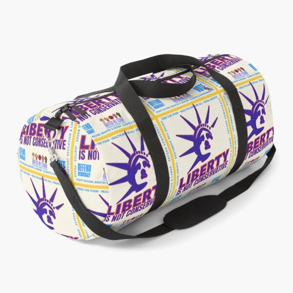 Item preview, PMD00971 Progressive Movement Designs patriotic American Liberty is Not Conservative design shows you support democracy for Progressives Democrats Independents Liberals designed and sold by ProgressiveLeft.