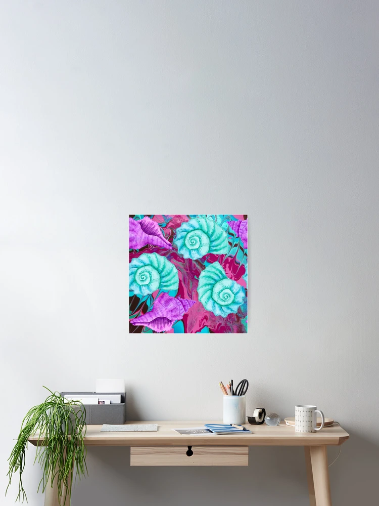 Thumbnail 2 of 3, Poster, Shells Pattern designed and sold by OCNau.