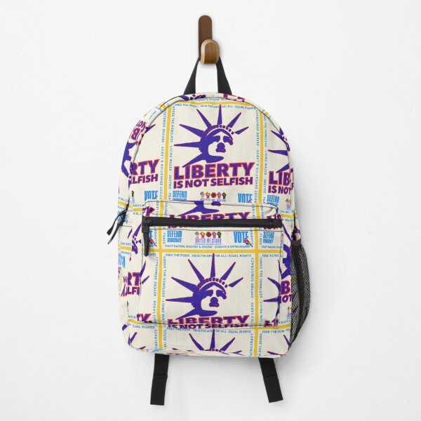 Item preview, PMD00972 Progressive Movement Designs patriotic American Liberty is Not Selfish design shows you support democracy for Progressives Democrats Independents Liberals designed and sold by ProgressiveLeft.