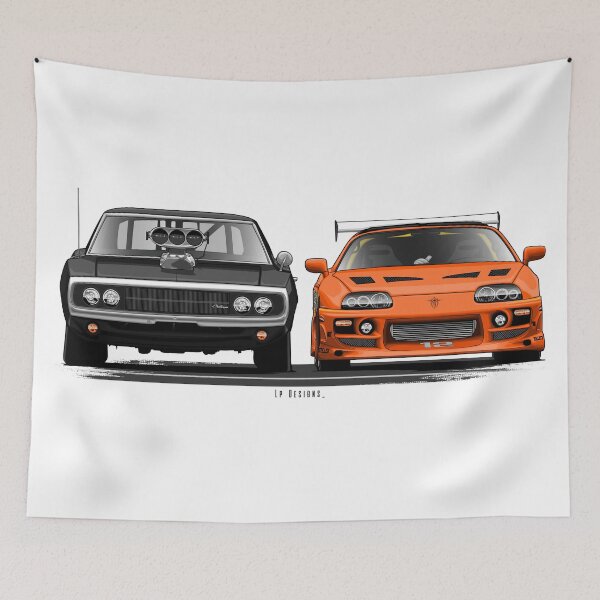 Item preview, Charge & Supra - The Fast and Furious designed and sold by LpDesigns_.
