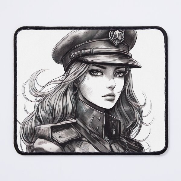Item preview, Female Soldier Lieutenant: Powerful and Determined Portrait designed and sold by Neuronexia.