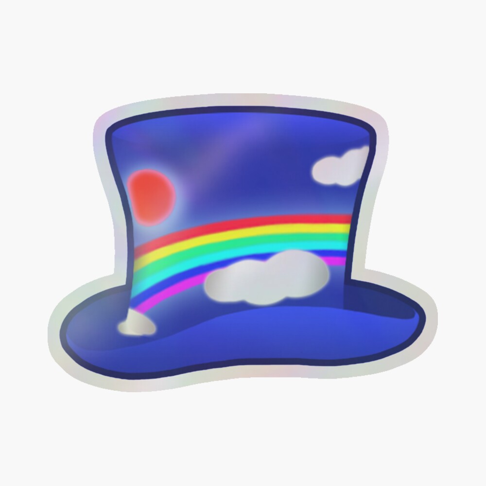 Cartoony Rainbow Top Hat Roblox Rainbow Hat Rainbow Friends