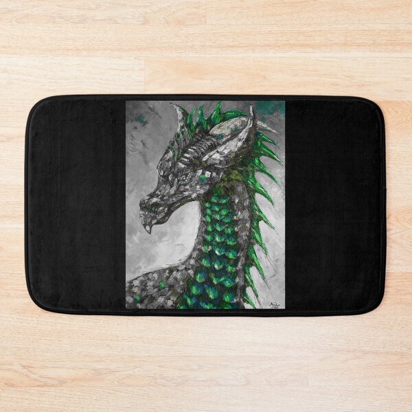 Item preview, Green Dragon, edited oil painting by Marina Daniluka  designed and sold by MariDaniArt.