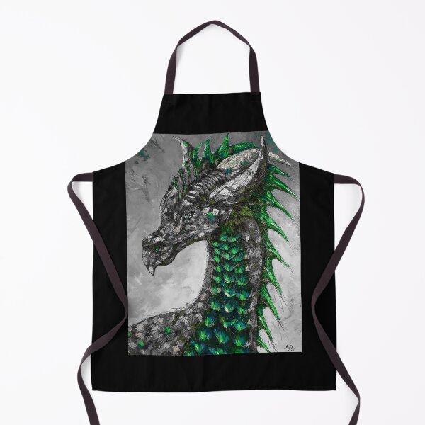 Item preview, Green Dragon, edited oil painting by Marina Daniluka designed and sold by MariDaniArt.