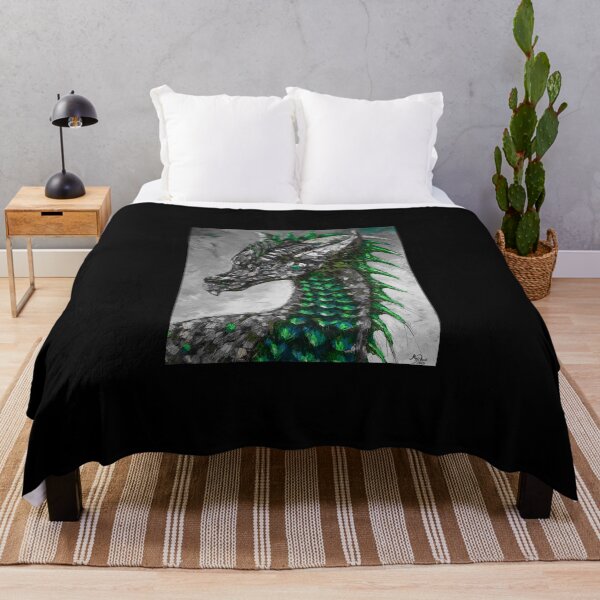 Item preview, Green Dragon, edited oil painting by Marina Daniluka designed and sold by MariDaniArt.