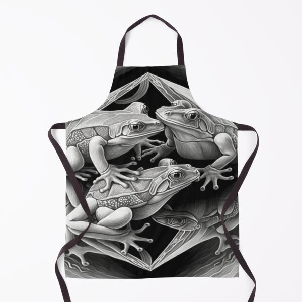 Item preview, Escher Inspired Intertwined Frogs - Digital Drawing designed and sold by Smiling Collie Designs.