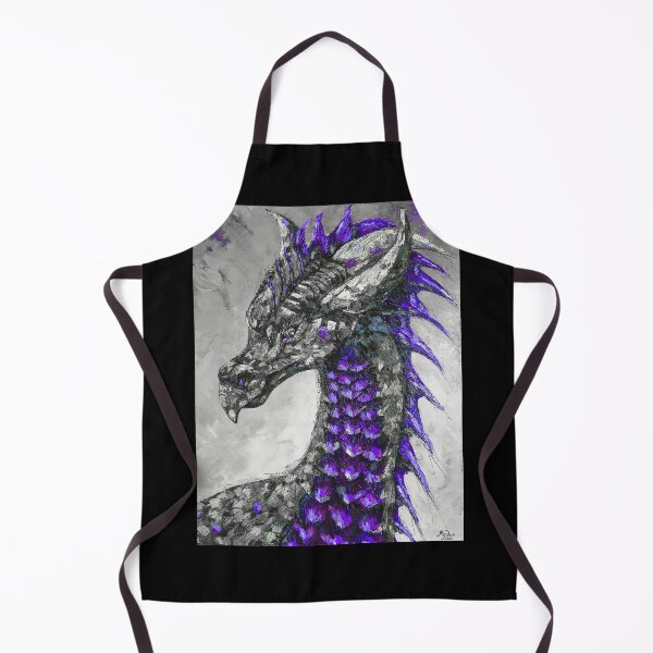 Item preview, Purple Dragon, edited oil painting by Marina Daniluka designed and sold by MariDaniArt.