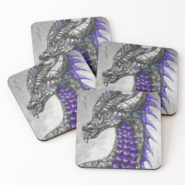 Item preview, Purple Dragon, edited oil painting by Marina Daniluka  designed and sold by MariDaniArt.