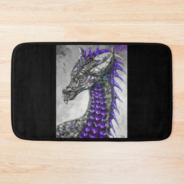 Item preview, Purple Dragon, edited oil painting by Marina Daniluka  designed and sold by MariDaniArt.