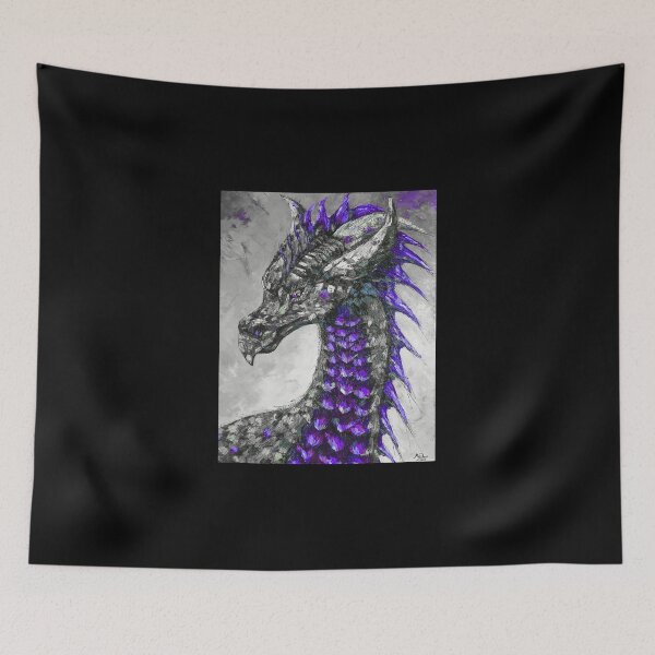 Item preview, Purple Dragon, edited oil painting by Marina Daniluka  designed and sold by MariDaniArt.