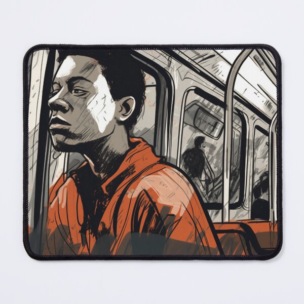 Item preview, A Person on the Train in the Morning designed and sold by Sketch-Shack.