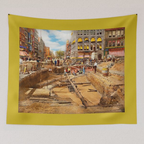 Item preview, City - New York, NY -  Broadway cable railroad 1891 designed and sold by Mike Savad Photography.