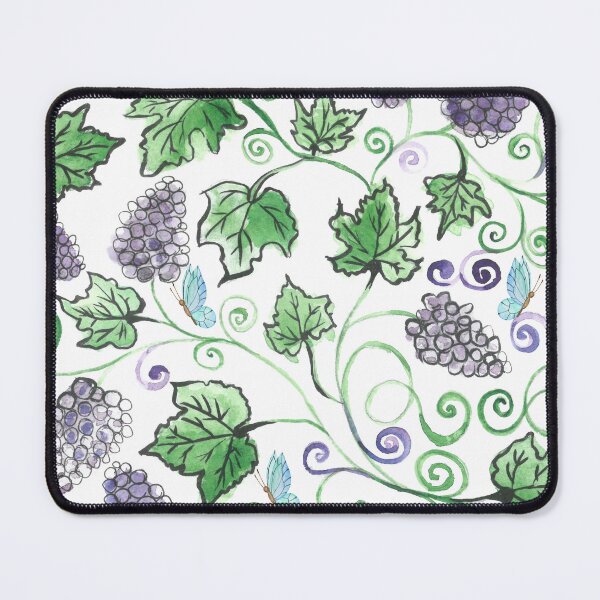 Item preview, Watercolor Black Grape Vines with Leaves designed and sold by silviaol.