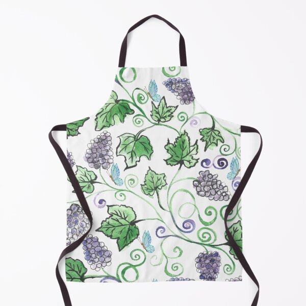 Item preview, Watercolor Black Grape Vines with Leaves designed and sold by silviaol.