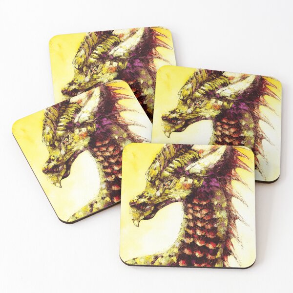 Item preview, Yellow Dragon, edited oil painting by Marina Daniluka  designed and sold by MariDaniArt.