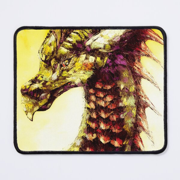 Item preview, Yellow Dragon, edited oil painting by Marina Daniluka designed and sold by MariDaniArt.