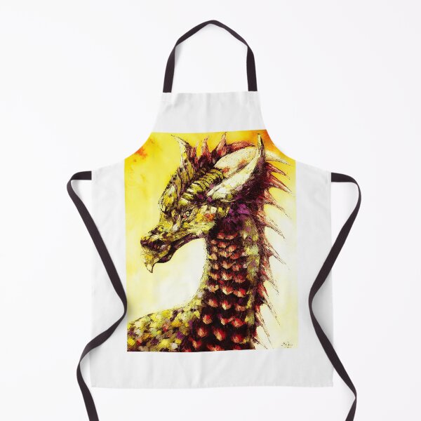 Item preview, Yellow Dragon, edited oil painting by Marina Daniluka designed and sold by MariDaniArt.