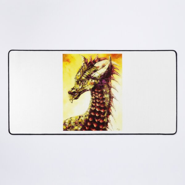 Item preview, Yellow Dragon, edited oil painting by Marina Daniluka designed and sold by MariDaniArt.