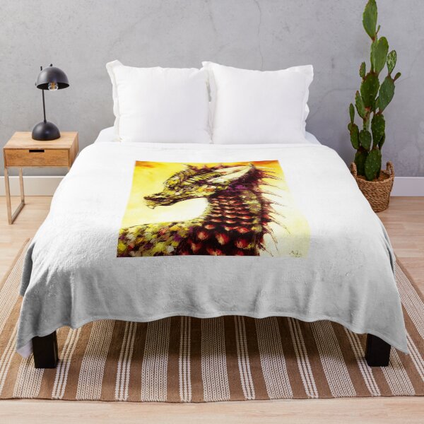 Item preview, Yellow Dragon, edited oil painting by Marina Daniluka  designed and sold by MariDaniArt.