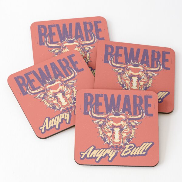 Item preview, Fierce Bull: Striking Label Designs with Angry Bull Illustrations designed and sold by hjian8219.