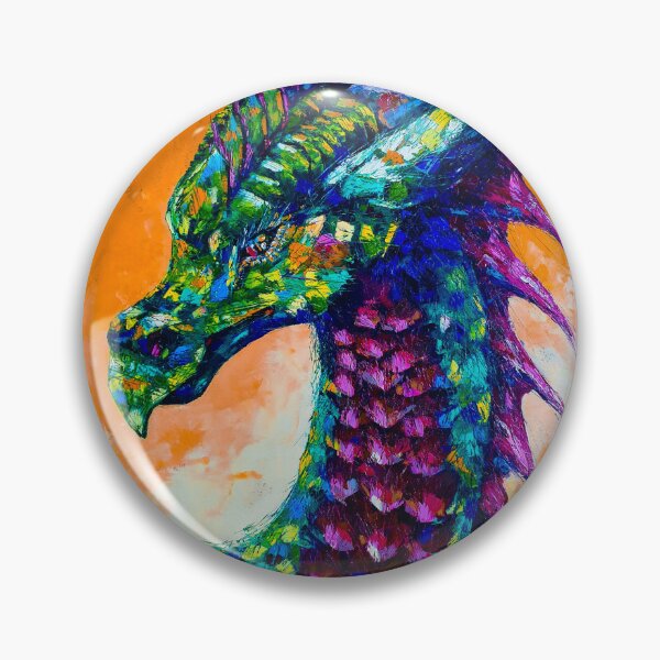 Item preview, Green Dragon, edited oil painting by Marina Daniluka  designed and sold by MariDaniArt.