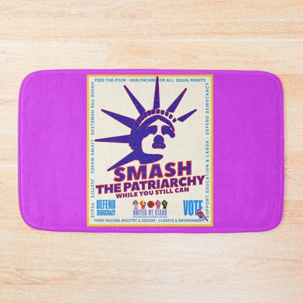 Item preview, PMD00975 Progressive Movement Designs patriotic American Liberty Smash the Patriarchy design shows you support feminism feminists and democracy for Progressives Democrats Independents Liberals designed and sold by ProgressiveLeft.